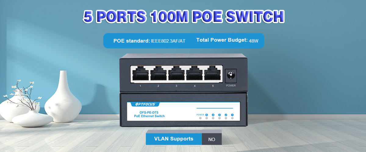 4 port poe switch 100M Poe Switch 4x10/100mbps POE Port 1x10/100mbps UP Link Port for IP Camera