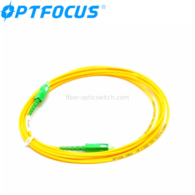 SC/APC SC/APC 1M Simplex Fiber Patch Cord Single Fiber For FTTH FTTX