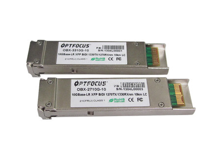 OPTFOCUS  10G Base SFP Optical Transceiver  OBX-3310G-10  BI-BD SM LC 10KM 1330-1270NM SFP Optical Transceiver DDM