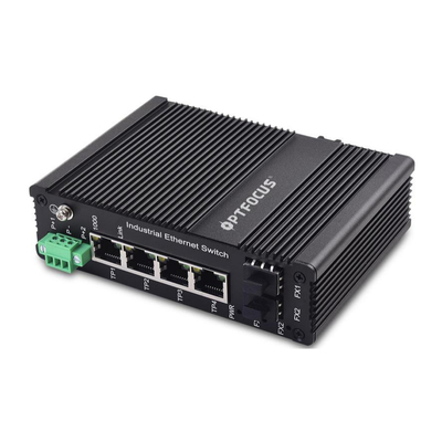 4.5kg de Havens van de optische Vezelschakelaar 20W 10Gbps 24 met Stal